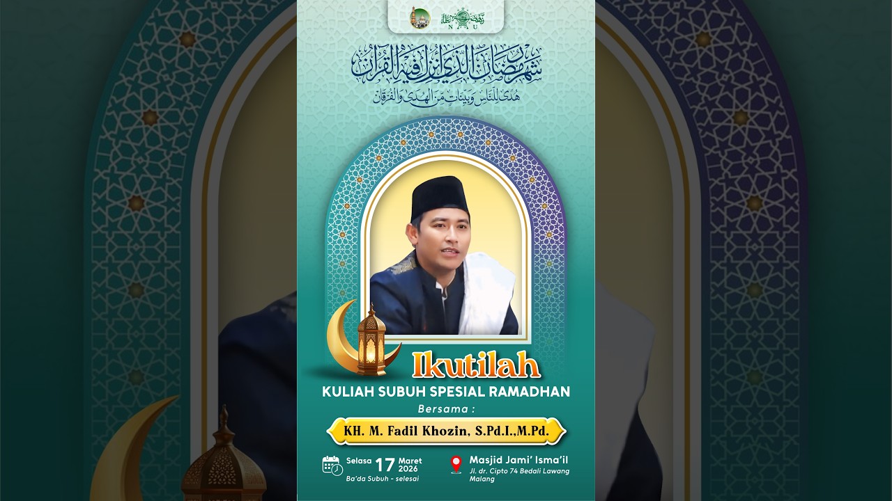 Majlis Ta'lim Ba'da Shubuh Masjid Jami' ISMA'IL; Selasa, 27 Ramadhan 1447H / 17-03-2026