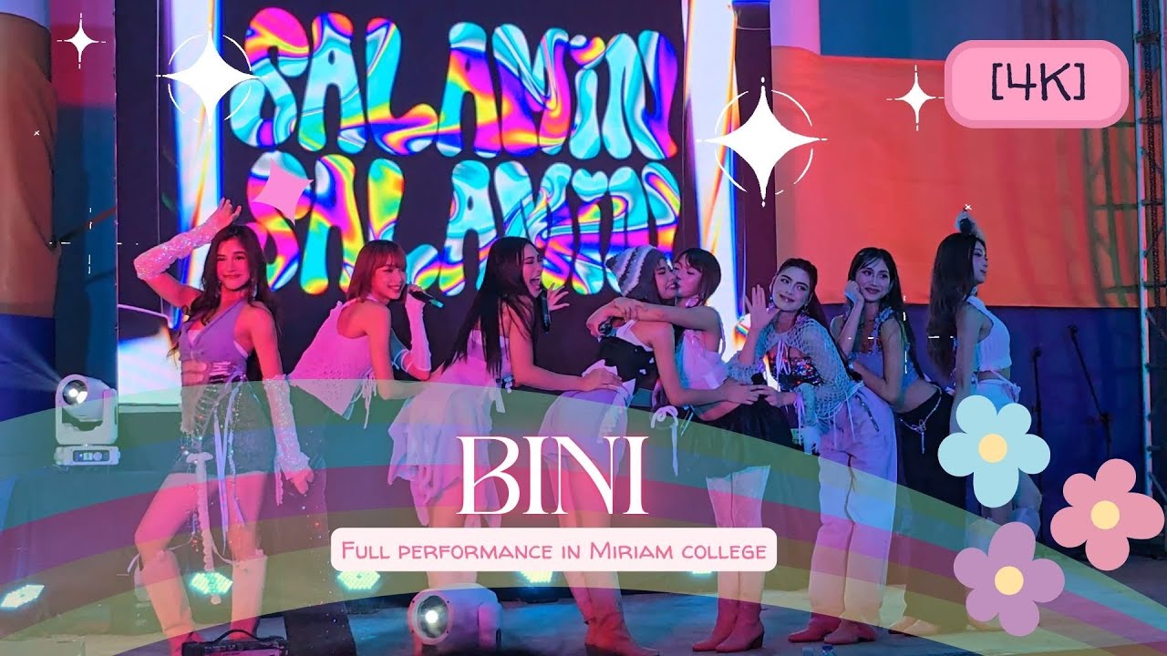 #BINI: #BINI_Karera, #BINI_SalaminSalamin, #BINI_Pantropiko, at Miriam College Full Performance