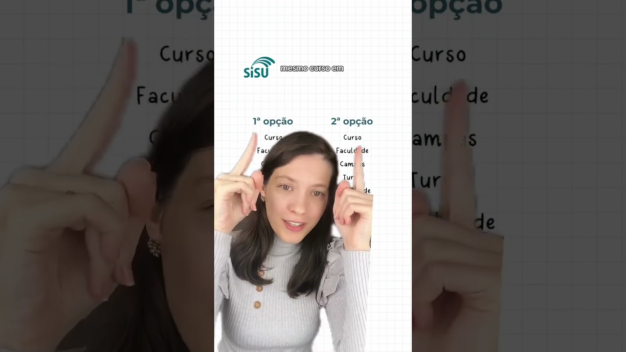 O SISU funciona assim com as op&ccedil;&otilde;es