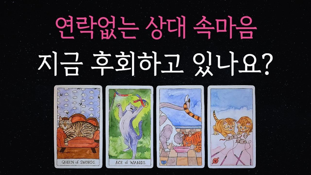 [타로💘]🔮연락없는 상대, 지금 후회하고 있나요?🌷속마음,재회,썸🔥연락운🔥연락시기🔥재회