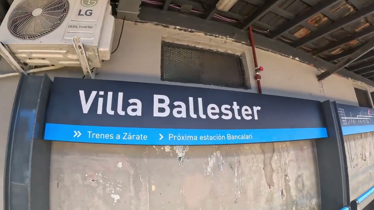 Por Estación villa Ballester Bs As tren Linea Mitre