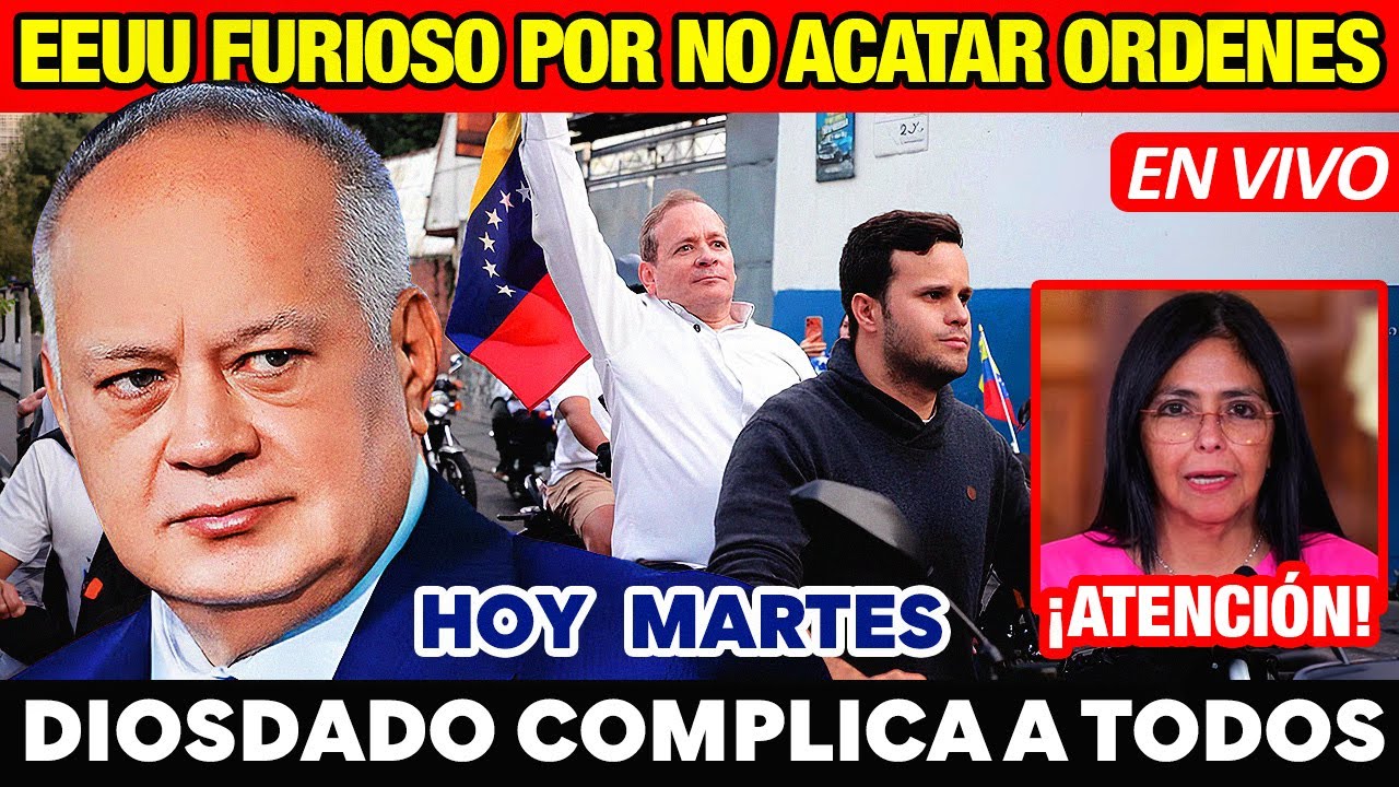 ÚLTIMO🚨 DIOSDADO PASÓ LOS LÍMITES 🔴 EEUU ADVIERTE CONSECUENCIAS EN VZLA Y LOS RODRÍGUEZ SE COMPLICAN