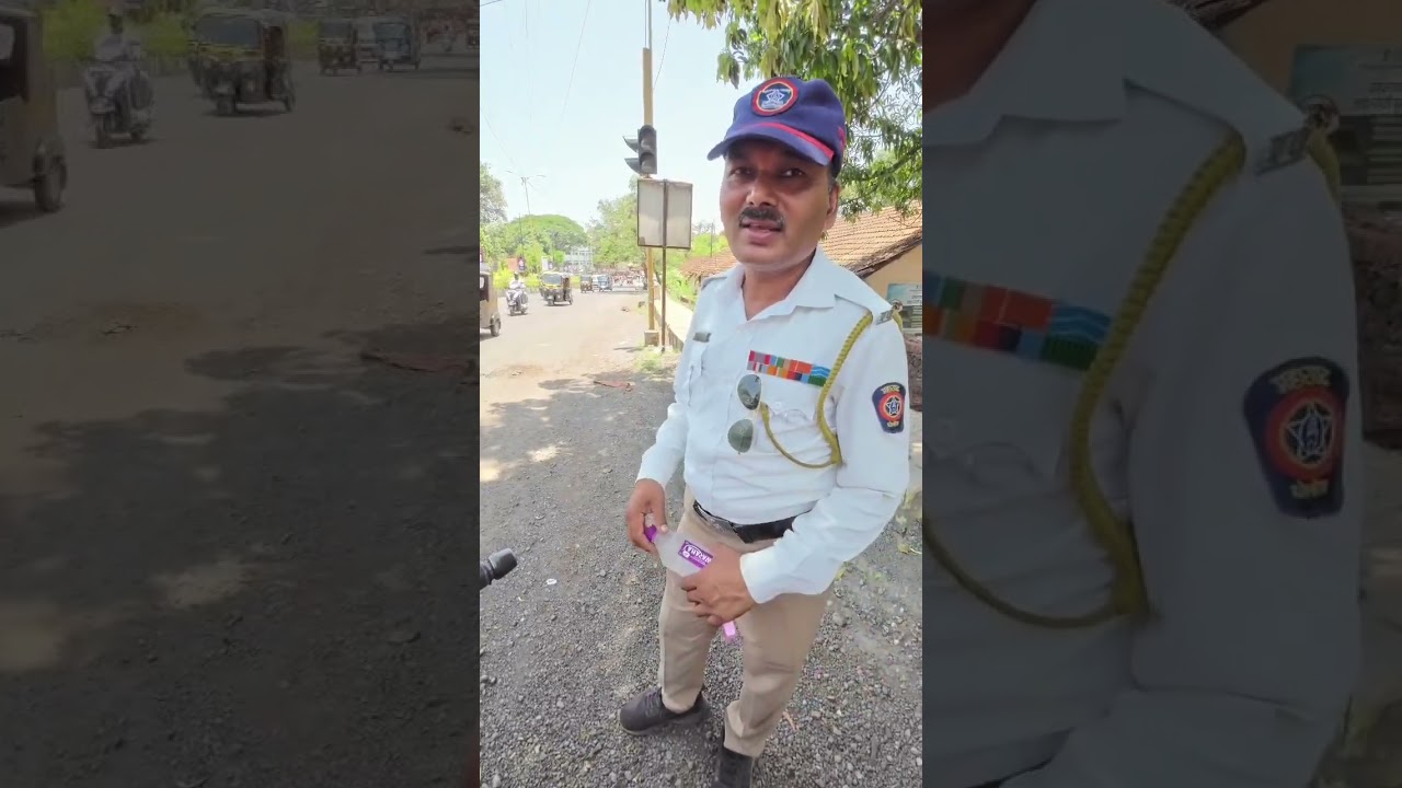 Respect Maharashtra Traffic Police❤️🙏 #maharashtra #police #help #viral #instagram