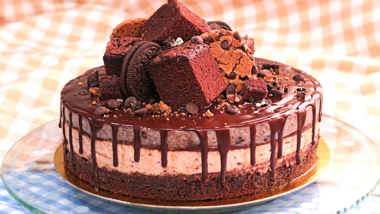 LA MEJOR TARTA DEL UNIVERSO | Oreo Nutella Brownie y Cookies!!
