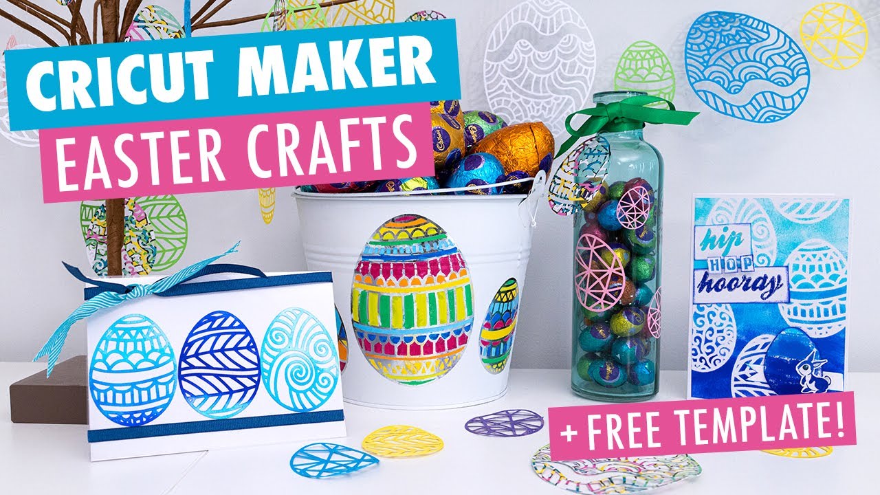 5 Easter craft ideas using the Cricut Maker + my FREE SVG