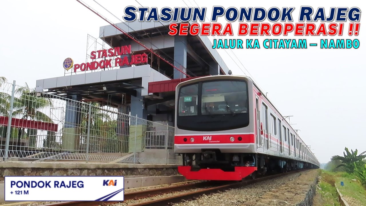 STASIUN PONDOK RAJEG SEGERA BEROPERASI!! Progres Pembangunan Stasiun Terbaru KRL Commuter Line NAMBO