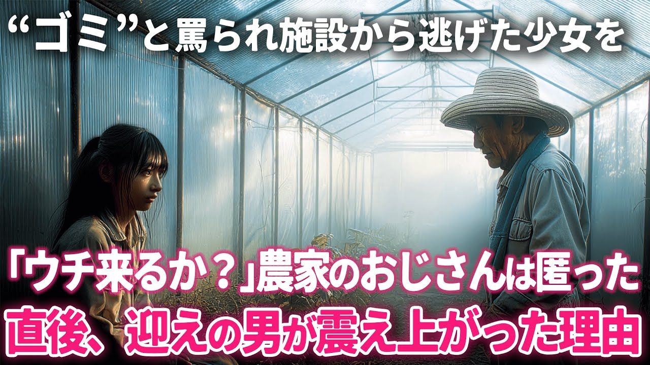 「ゴミ｣と罵られ施設から逃げた少女を、孤独な農家のおじさんが手を差し伸べた。直後、連れ戻しに来た男が震え上がった理由