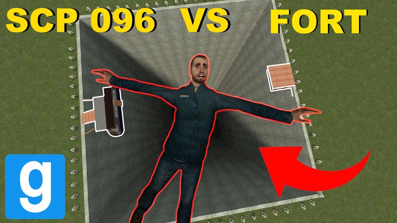 SCP-096 против гигантской ямы! - Gmod при участии Shootabirdie