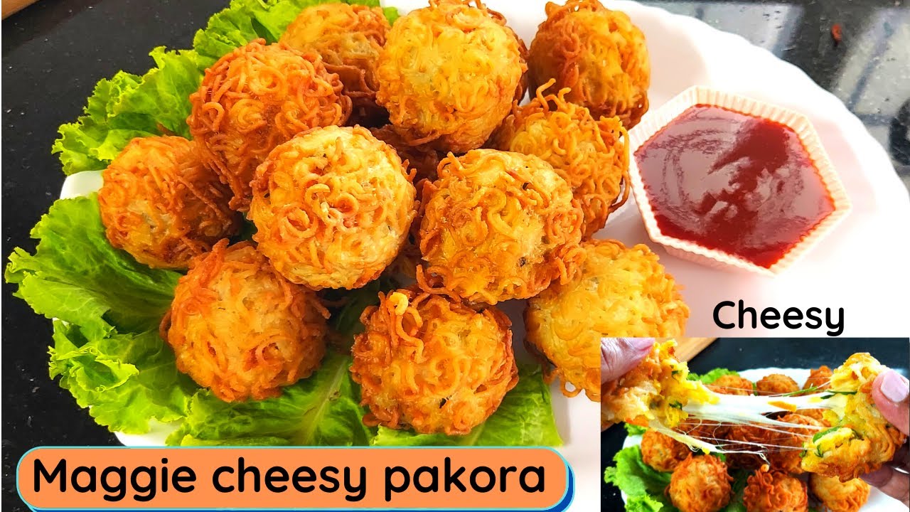 Maggi cheese pakora recipe | maggi cutlet  | easy snacks with maggi