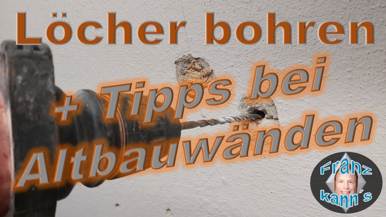 L&ouml;cher bohren - Richtig befestigen - Leitungen finden - Tricks bei Altbauw&auml;nden - Bohren in Fliesen
