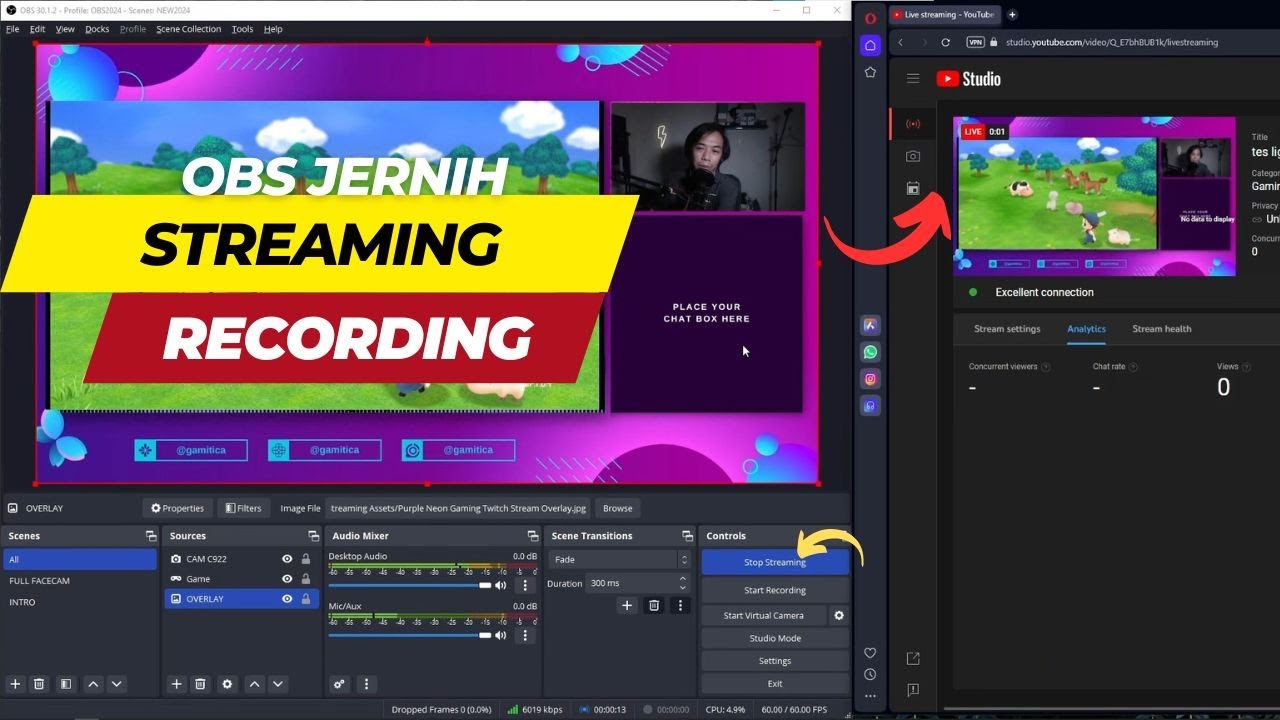 Tutorial OBS Pemula : Cara Pakai OBS untuk Live Streaming dan Screen Recording 2025