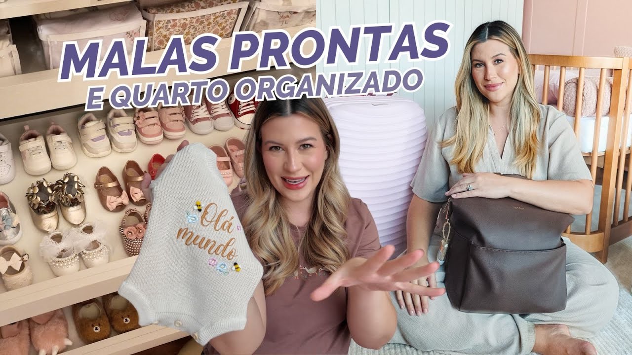 VLOG&Atilde;O: ARRUMANDO O QUARTO E MALA MATERNIDADE da ELISA