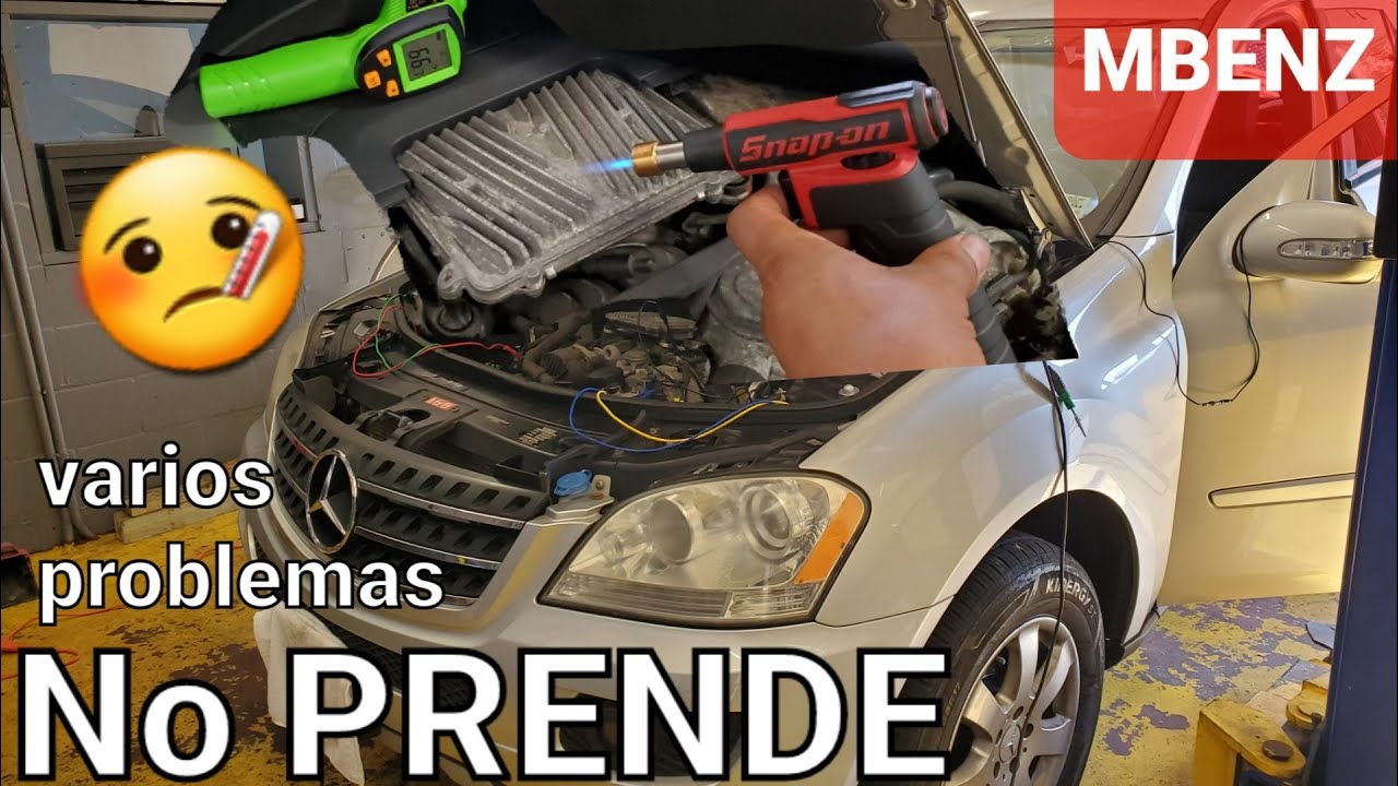 07 mercedes benz ml350 NO PRENDE, 35 MODULOS 🥺 red de comunicacion, descarga de bateria