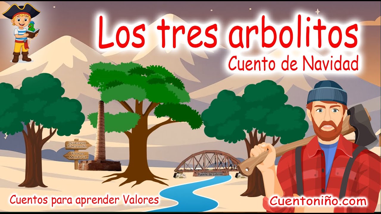 Los TRES arbolitos🎄🎄🎄【Cuento de Navidad】