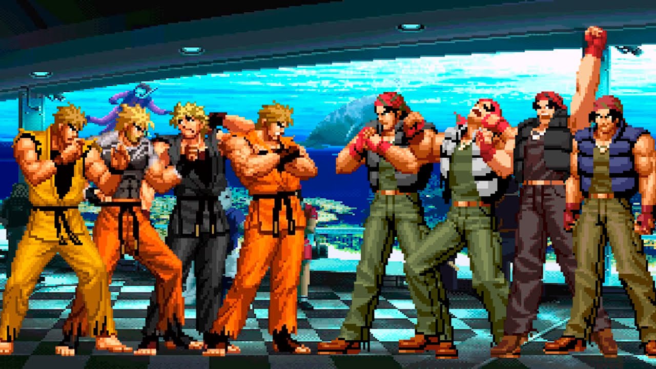 [KOF Mugen] Команда Ре Сакадзаки против команды Ральфа Джонса
