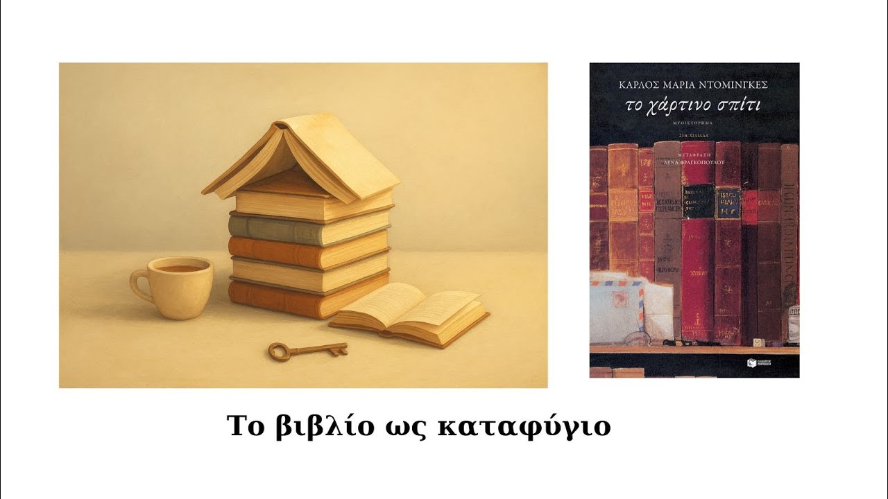 Το χάρτινο σπίτι-Κ.Μ.Ντομίνγκες.Το βιβλίο ως χώρος διαμονής.