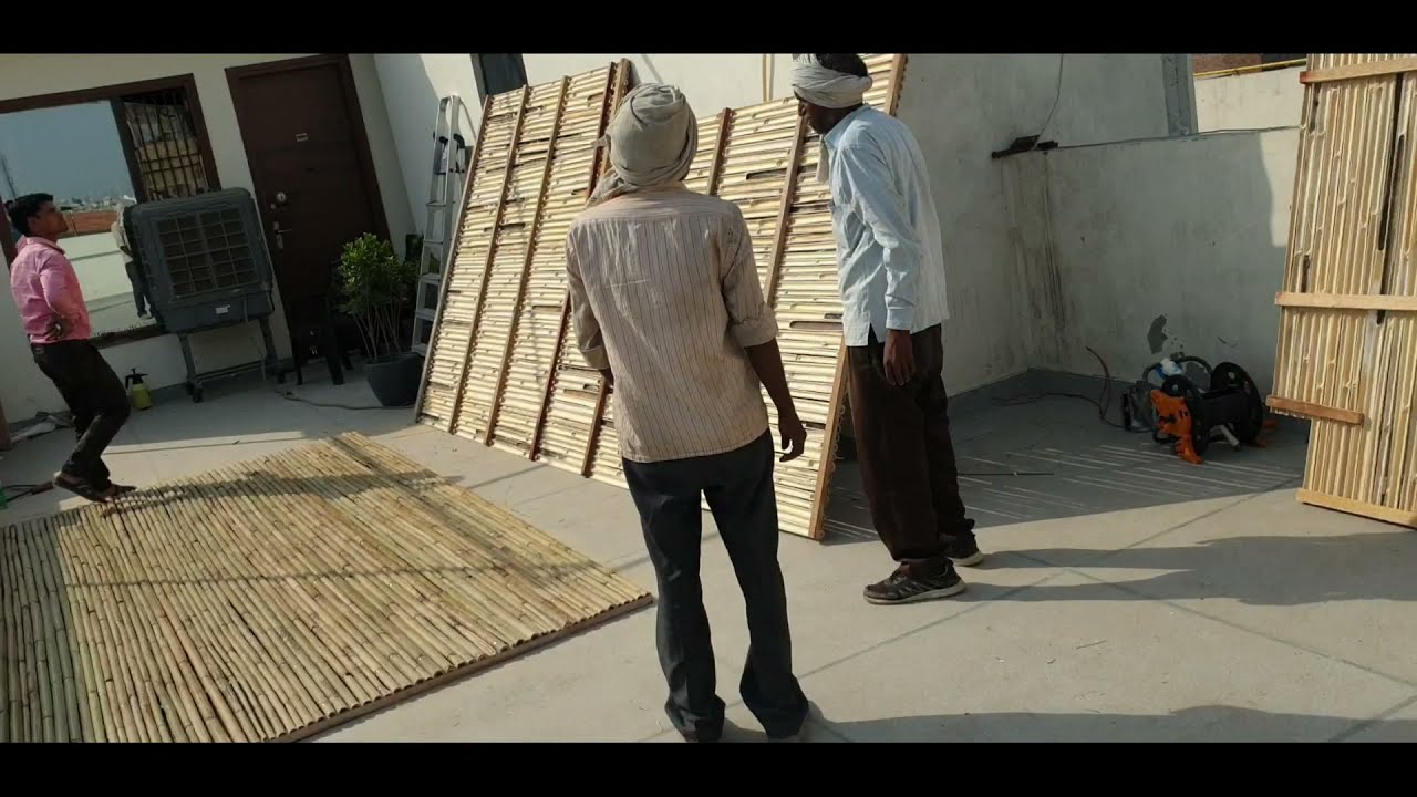 how to build bamboo roof bamboo shade | bamboo chick | bamboo roofing techniques 