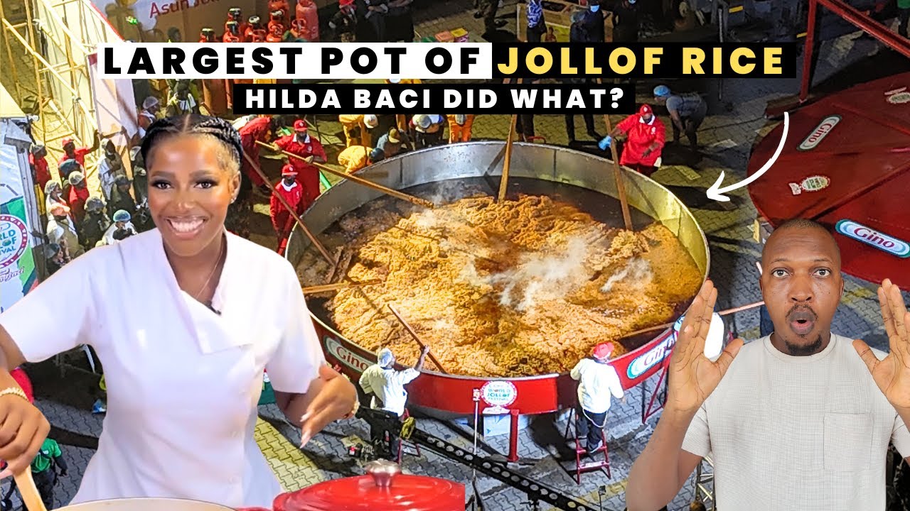 I Witnessed Hilda Baci’s Largest JOLLOF POT World Record  Cook-Up – It Was WILD!