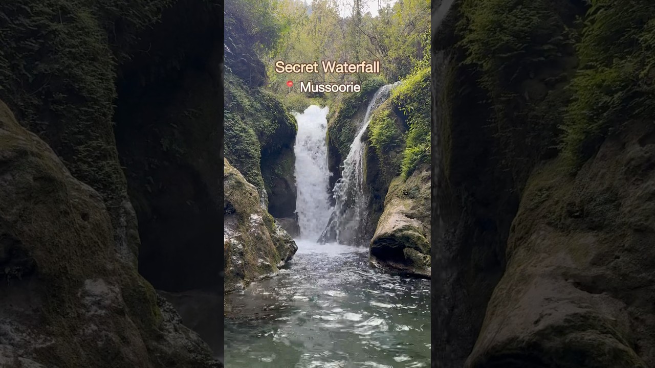Secret Waterfall in Mussoorie #hiddengems