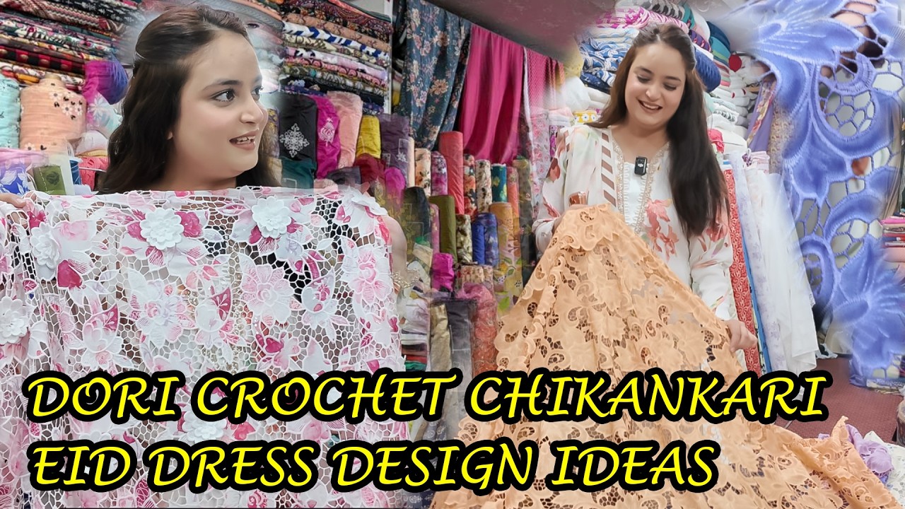 Viral Crochet Chikan Kari Eid Dress 2026 | 3D Laser Cut Chikankari Design | Trending Eid Outfit Idea