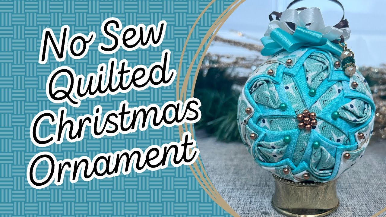 No Sew Quilted Christmas Ornament