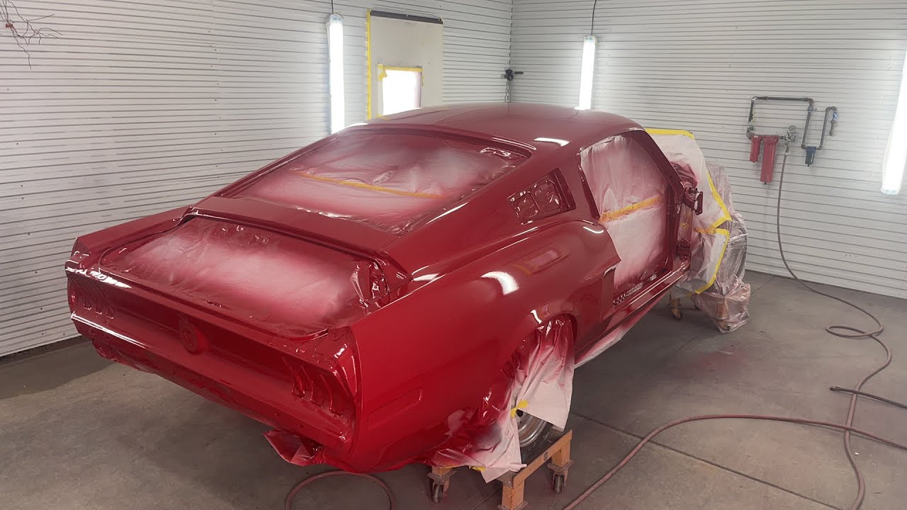 PAINTING A 1968 Ford Mustang Fastback - Part 2 — ITS A DONE DEAL 😲😲👍👍