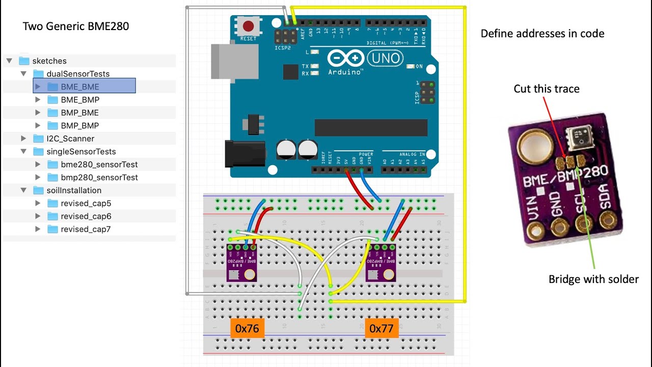 Using BME280 and BMP280 Breakouts with Adafruit Sensor Libraries