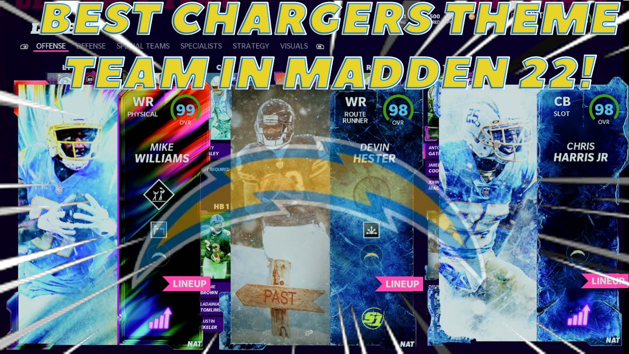 THE BEST CHARGERS THEME TEAM IN MADDEN 22 Ultimate team!