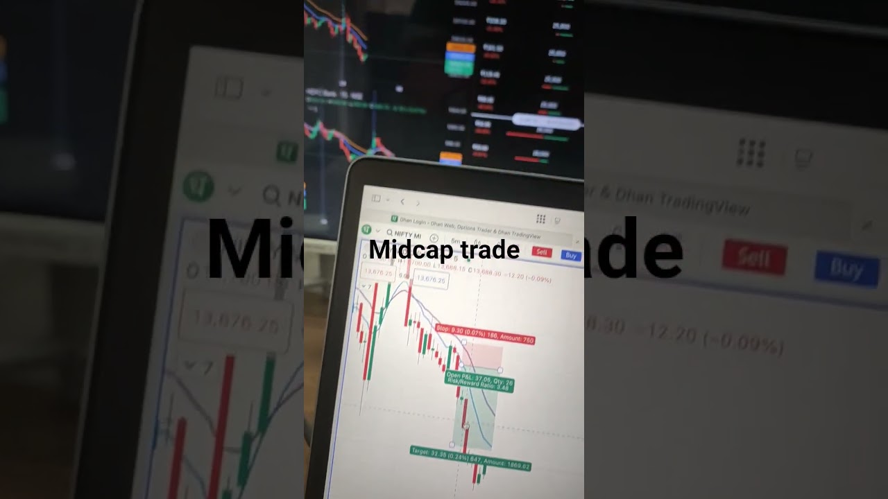 Today midcap trade target 🎯 done..