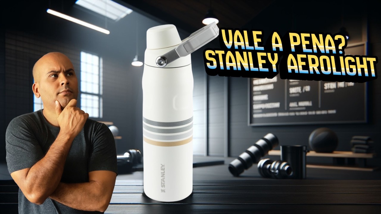 Quanto tempo a Stanley Aerolight mantém a bebida gelada? TESTE REAL