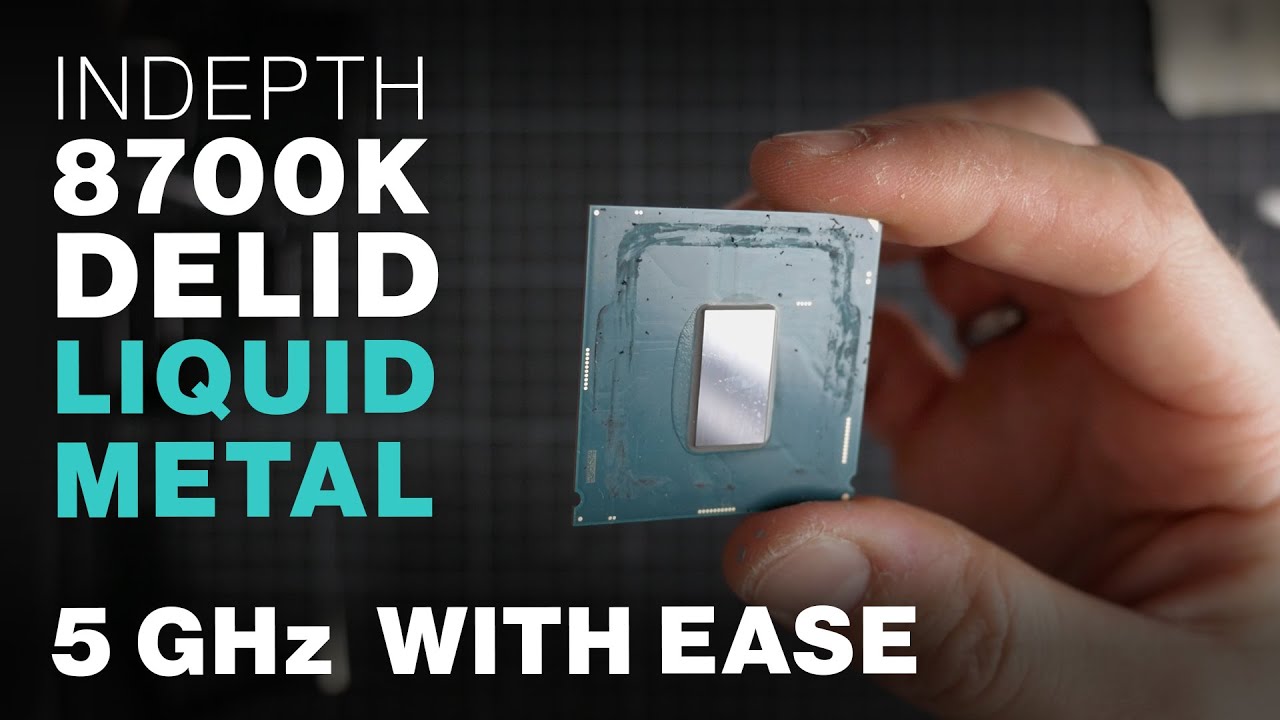 8700K delidding for better overclocking and lower temperatures