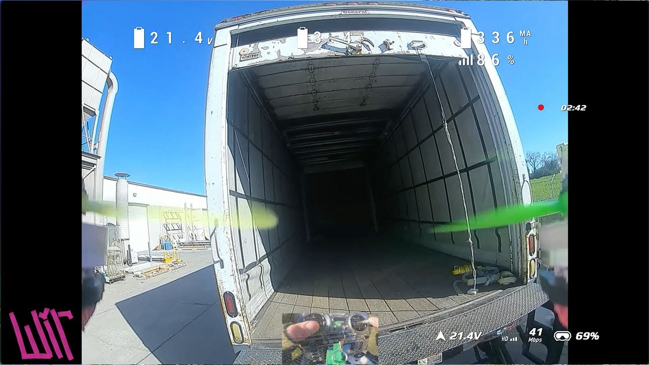 FPV drone shenanigans - mail carriers and semi trucks