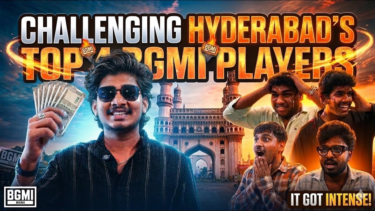 I Challenged the BEST BGMI Players from Hyderabad! 🔥|| BGMI ||