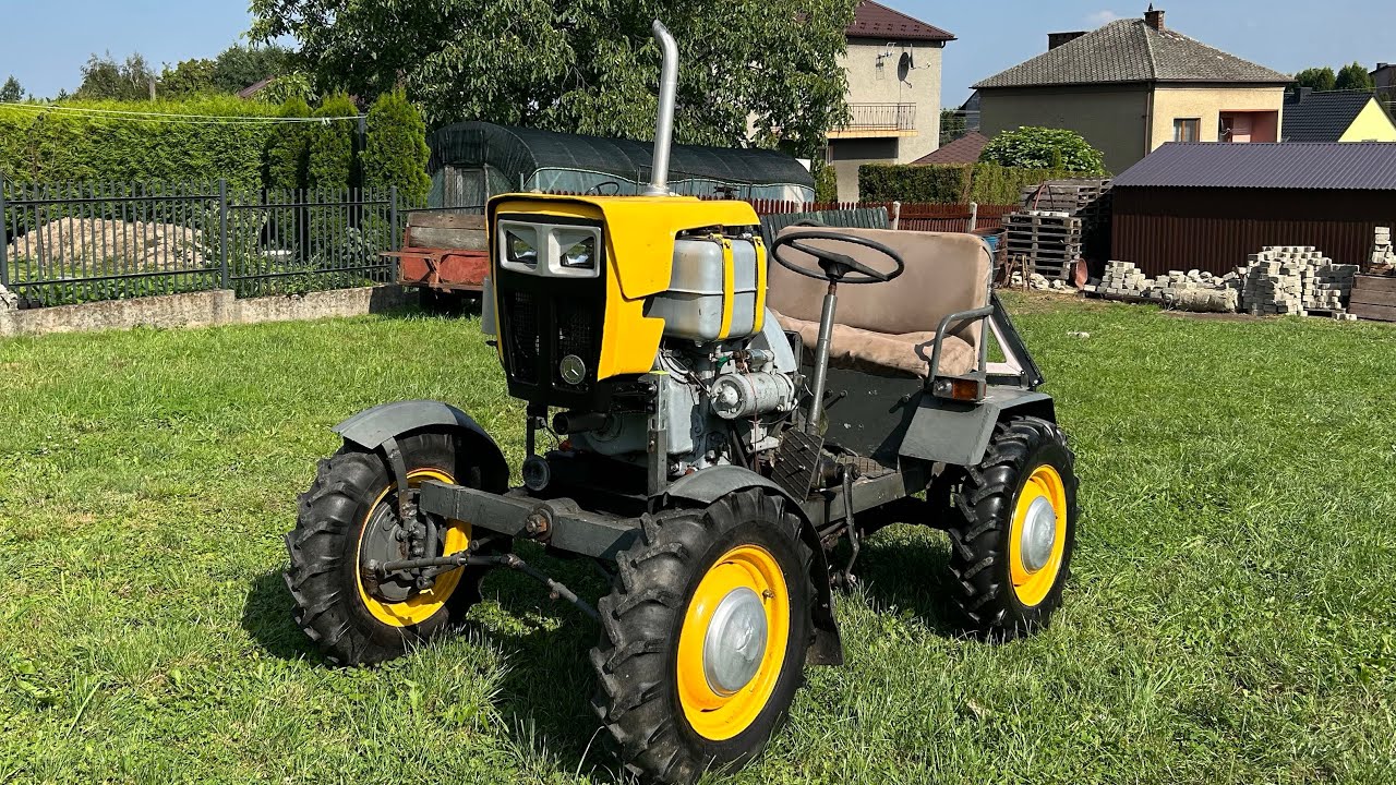 Traktorek SAM własnej Roboty Esiok Papaj s15 Andoria 1hc102 Old Diesel Sound Handmade tractor