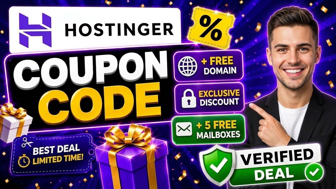 Hostinger Coupon Code (2026) ✅ BIGGEST Discount + Extra 20% OFF Deal