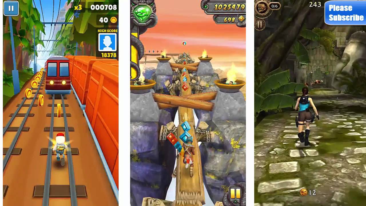 Subway Surfers VS Temple Run 2 VS Rilic Run