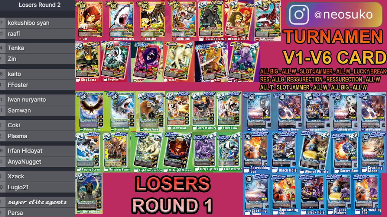 TURNAMEN ANIMAL KAISER VERSI 1-6 LOSERS ROUND 2 DI KOMPUTER - ANIMAL KAISER EVOLUTION PC