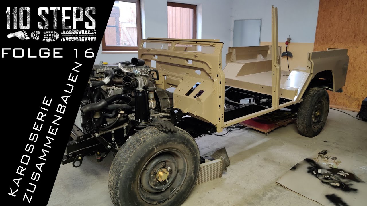 Landrover Defender TD5 | Karroserie zusammenbauen | Folge16 | restaurieren | 110STEPS
