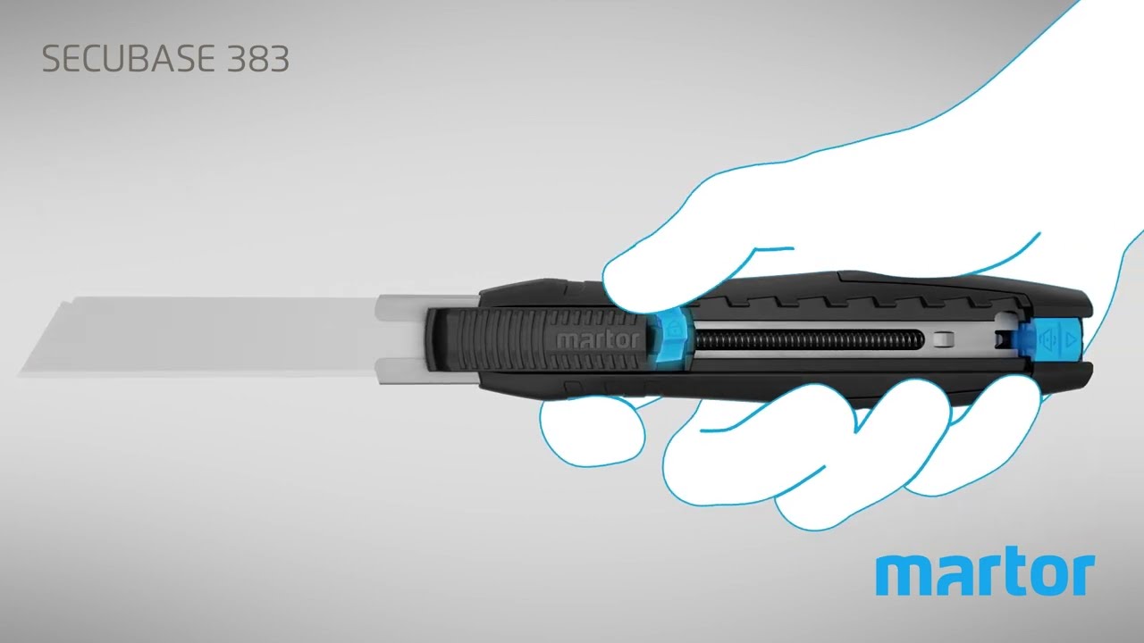Safety knife MARTOR SECUBASE 383 383001 Product Video GB