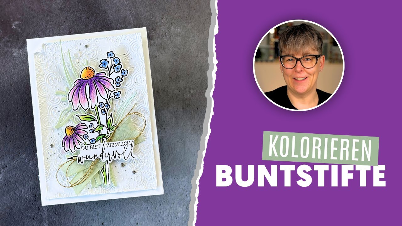 KOLORIEREN mit Aquarellstiften und OHNE Wasser | Stampin&rsquo; Up! | Mixed Florals