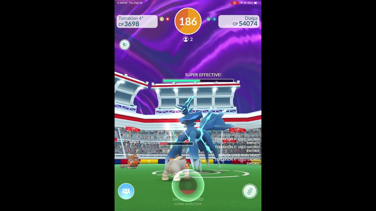 Dragon breath/iron head origin Dialga duo Pokemon go