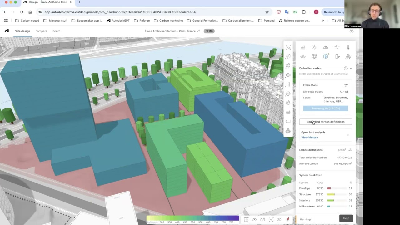 Discover the latest in Autodesk Forma's Embodied Carbon Analysis
