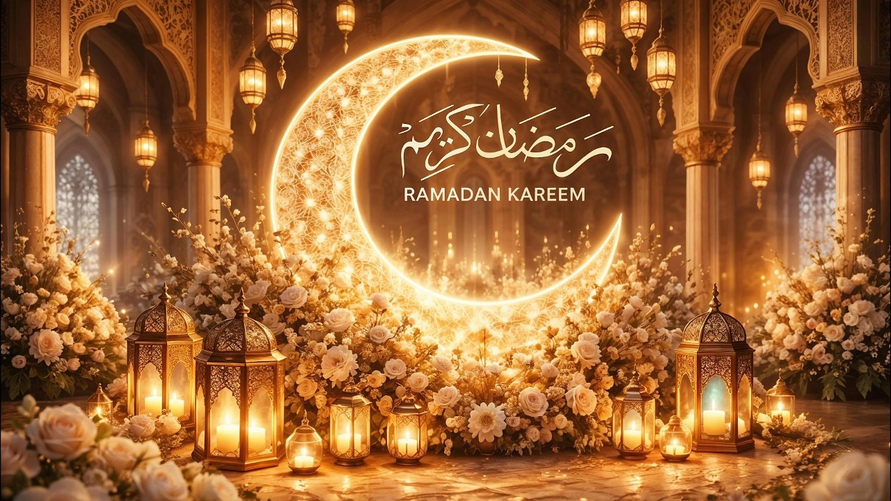 Relaxing Music🌙 Ramadan Screensaver Tv Art | خلفية رمضان كريم 2026  Peaceful Islamic Ambience