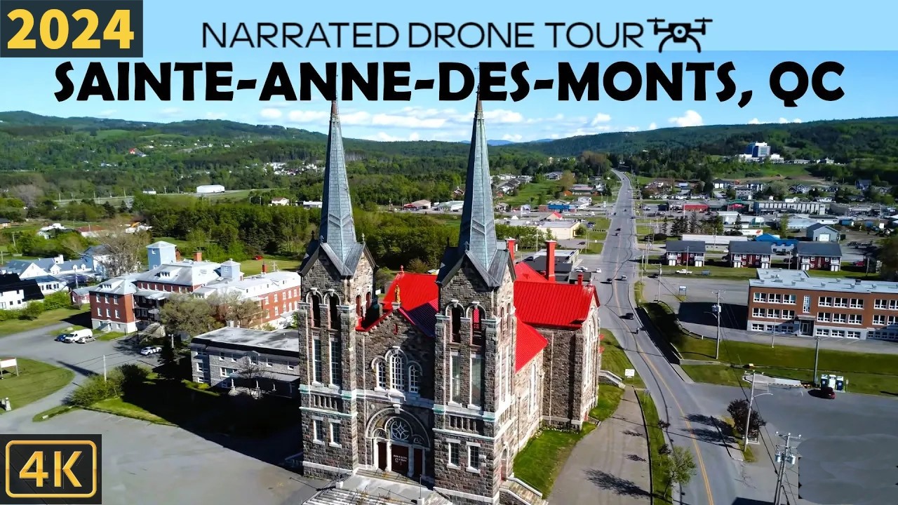 ⚜️🌊 Sainte-Anne-des-Monts, Québec 🇨🇦 | Spectacular 4K Drone Views 🎥✨