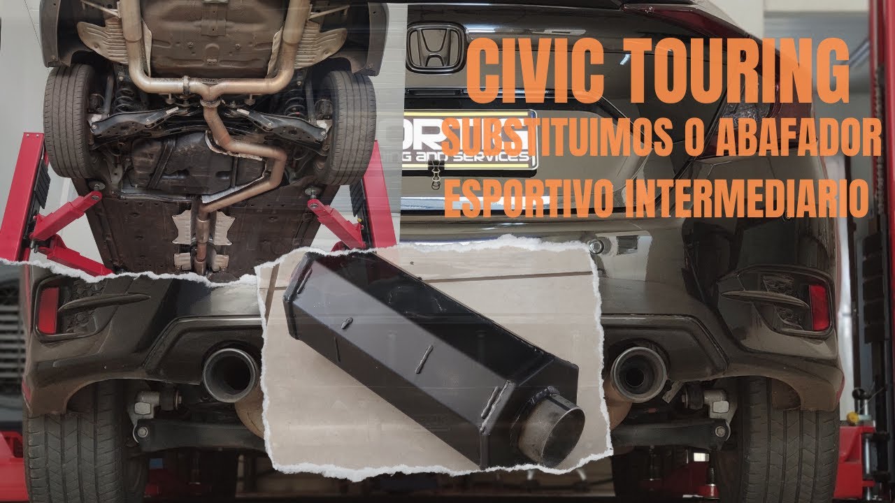 CIVIC TOURING COM ABAFADOR INTERMEDIARIO ESPORTIVO RR PERFORMANCE