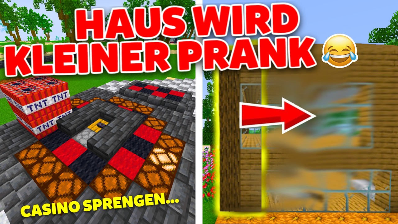 HAUS wird KLEINER & CASINO SPRENGEN PRANK 😂
