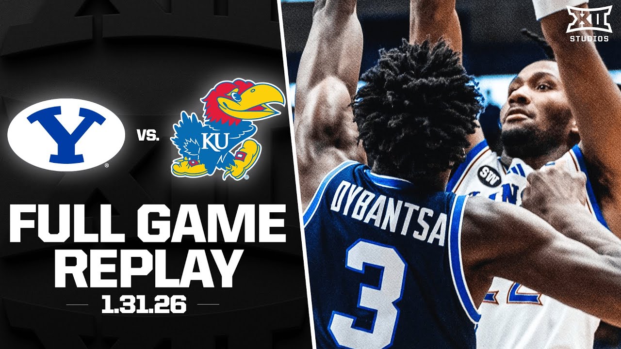 BYU vs. Kansas Full Game Replay (1.31.26) | 2025-26 Big 12 Men's Basketball