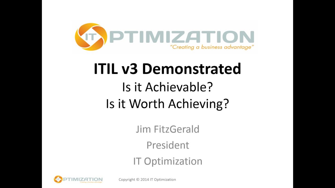ITIL v3 Demonstrated