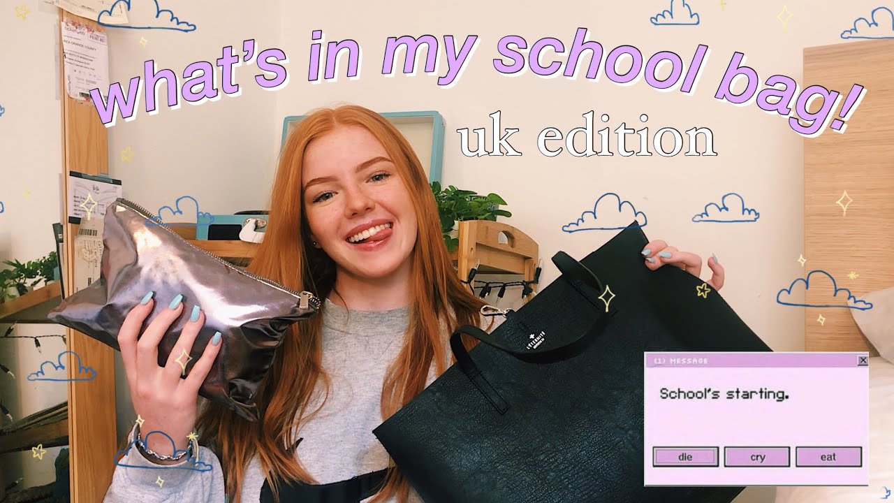 what’s in my school bag + emergency kit!! (year 12 UK)
