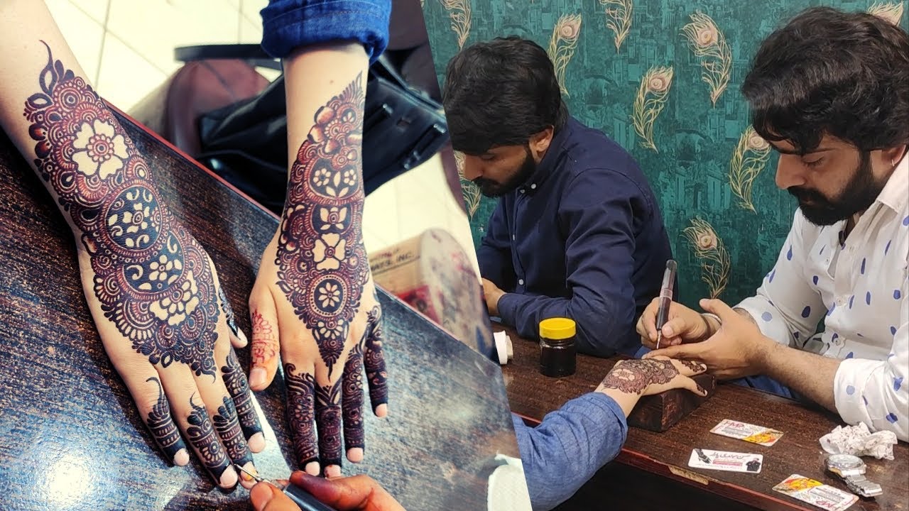 famous tiktoker | injection mehndi artist #hassanmehndiparlour #mehndidesign #heena